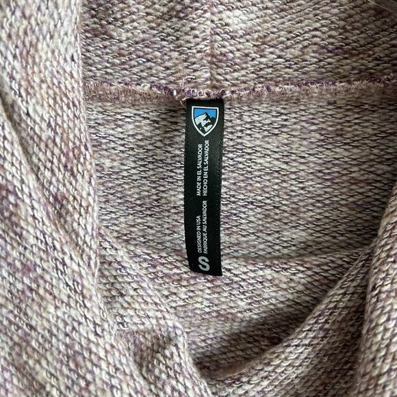 Khul Women's Cowl Neck Pullover Wool Blend Sweater Sz Small Purple Comfy Warm - Picture 5 of 12